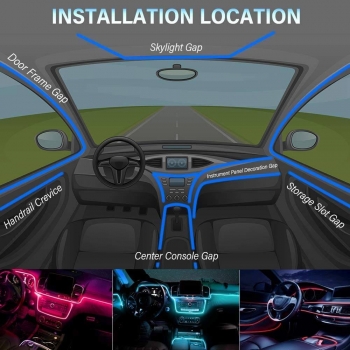 Bluetooth led online car lights